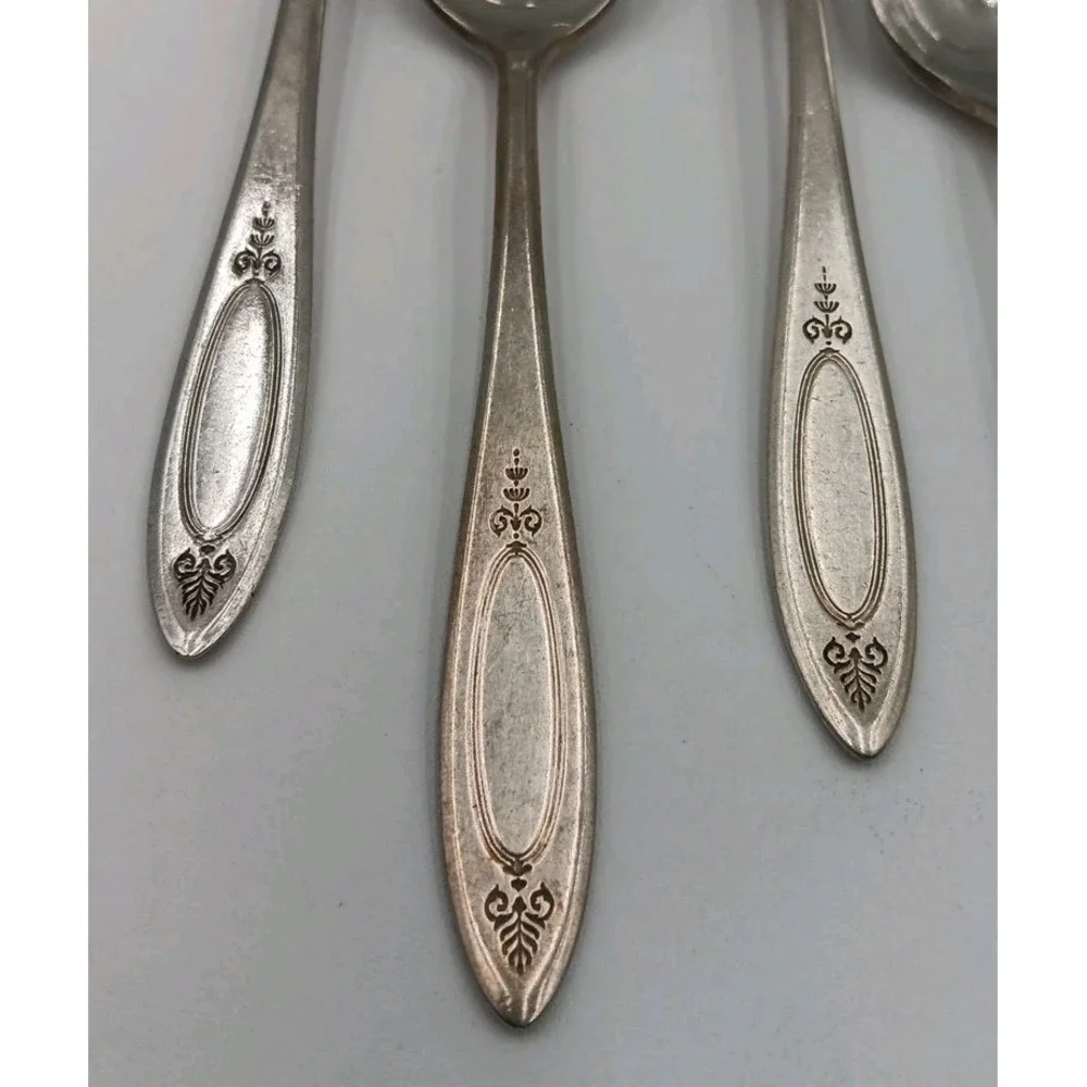 8pc VTG  Oneida‎ Community Plate ADAM Silverware SilverPlate Flatware Silver